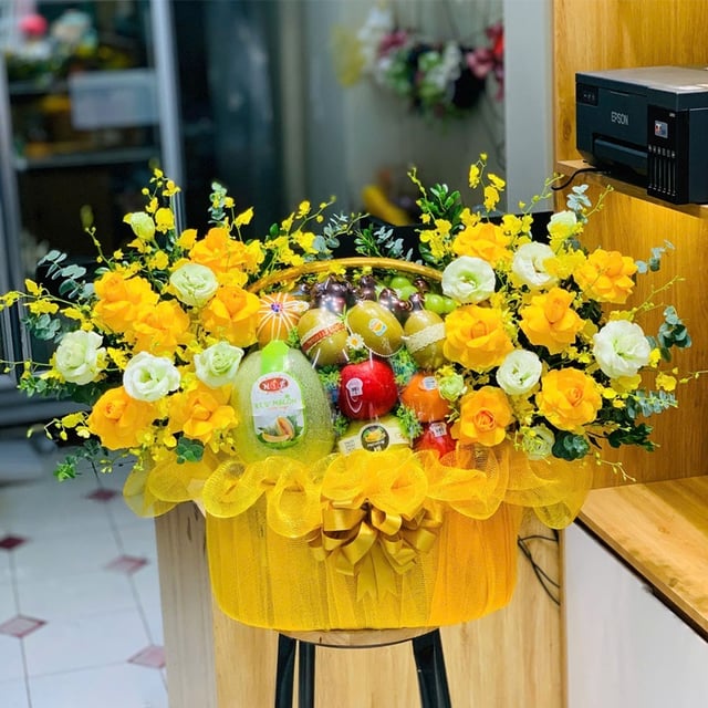 Giỏ trái cây cao cấp KF364