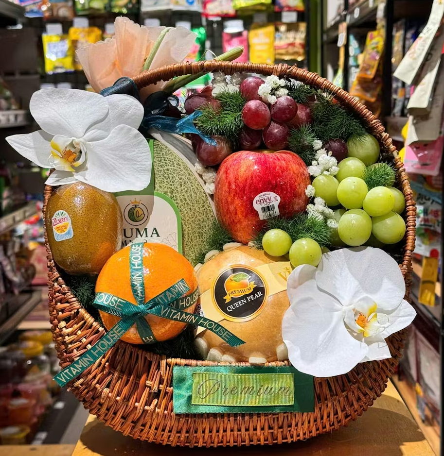 Giỏ Thuyền Trái Cây Cao Cấp - Quà Tặng Sang Trọng KF245