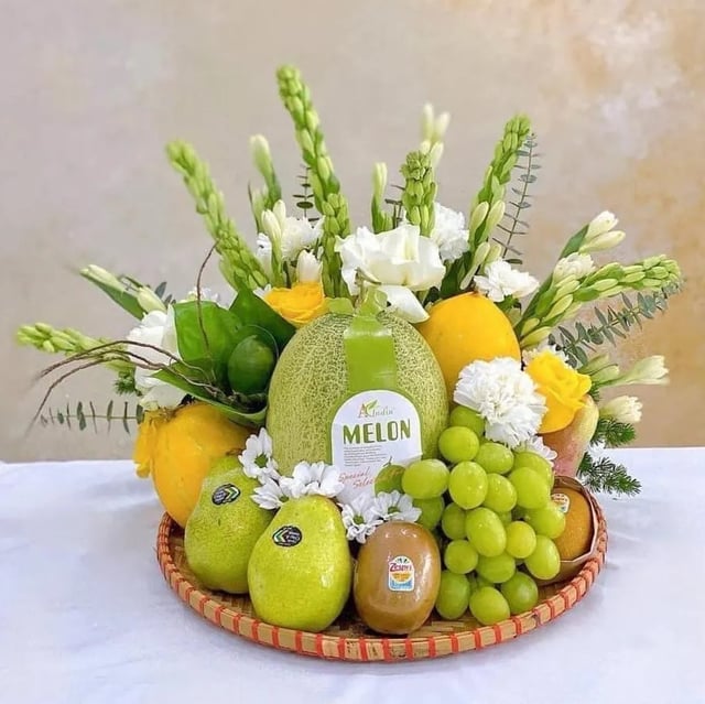 Mẹt Trái Cây Thắp Hương, Dâng Lễ KF242