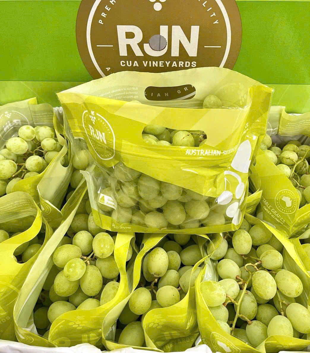 Nho Xanh Úc RJN Sweet Globe Thùng 9kg
