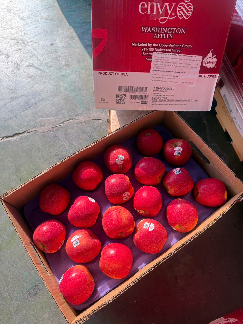Táo Envy Mỹ Size 88 Nguyên thùng 18kg