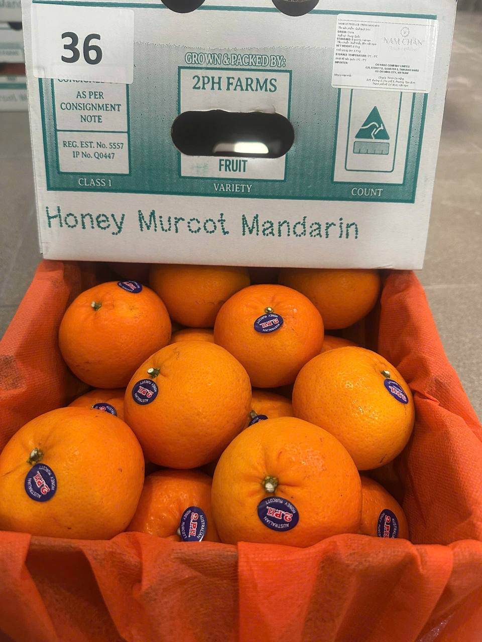 Quýt Úc Honey Murcott 2PH Citrus
