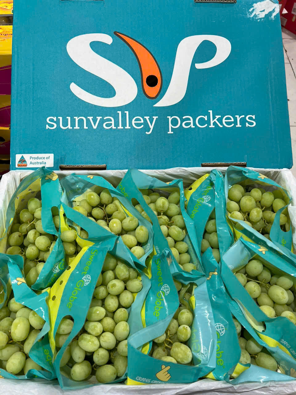 Nho Xanh Úc SVP Sweet Globe 