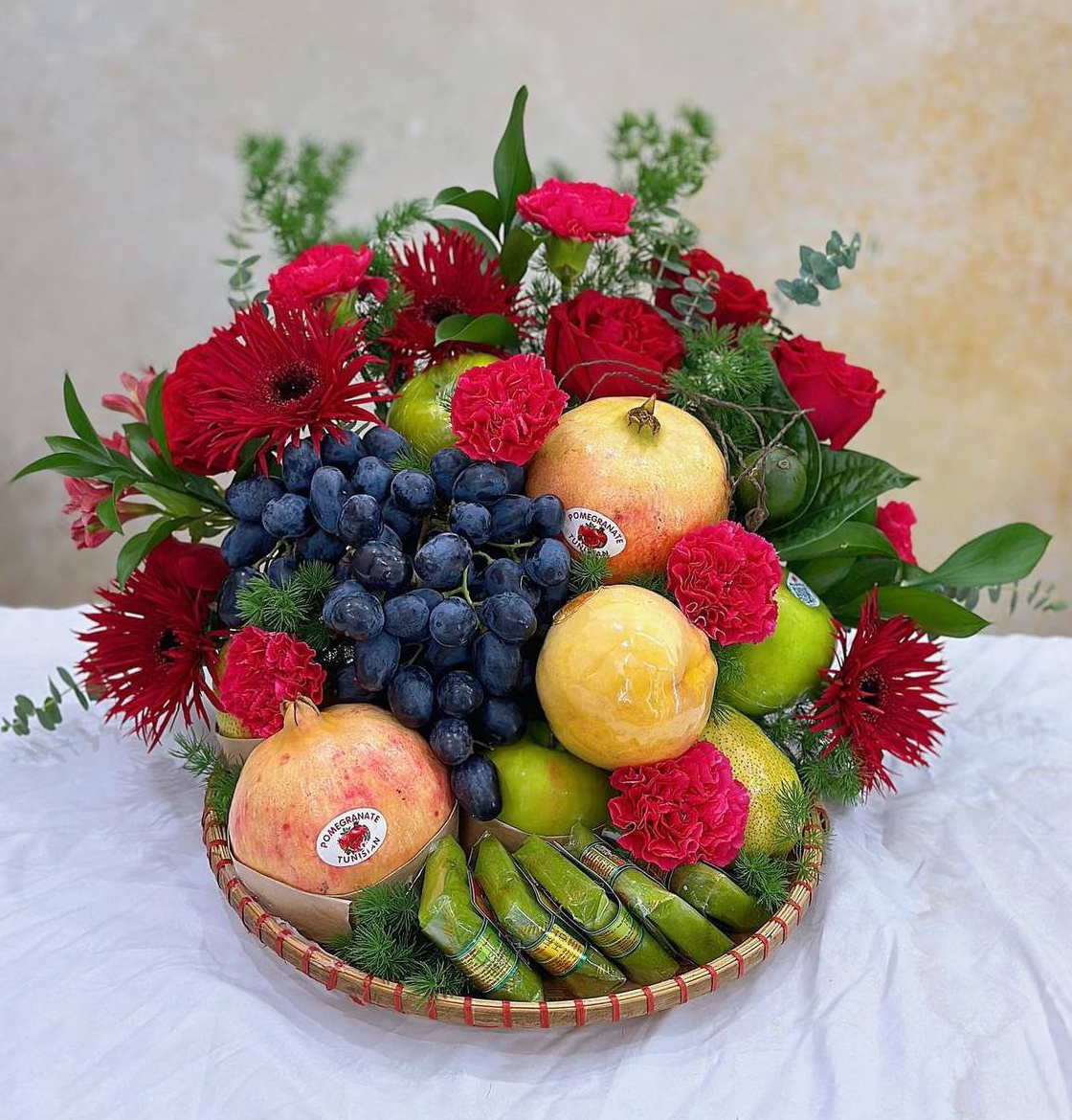 Mẹt Trái Cây Thắp Hương, Dâng Lễ KF372