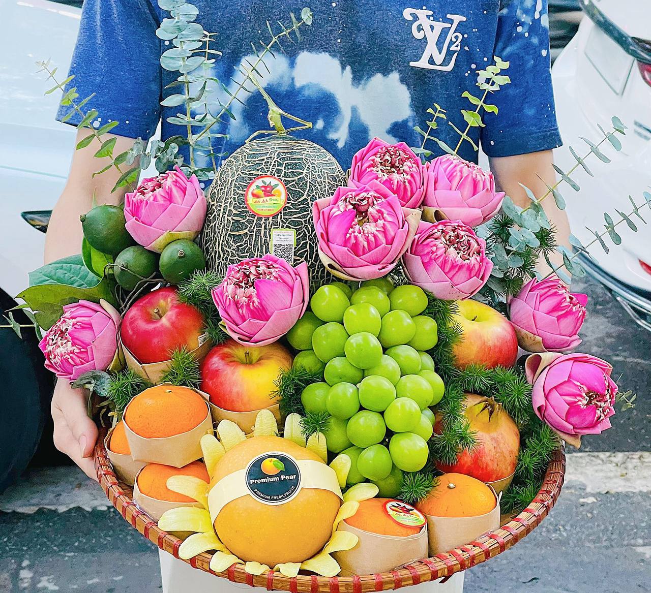 Mẹt Trái Cây Thắp Hương, Dâng Lễ KF364