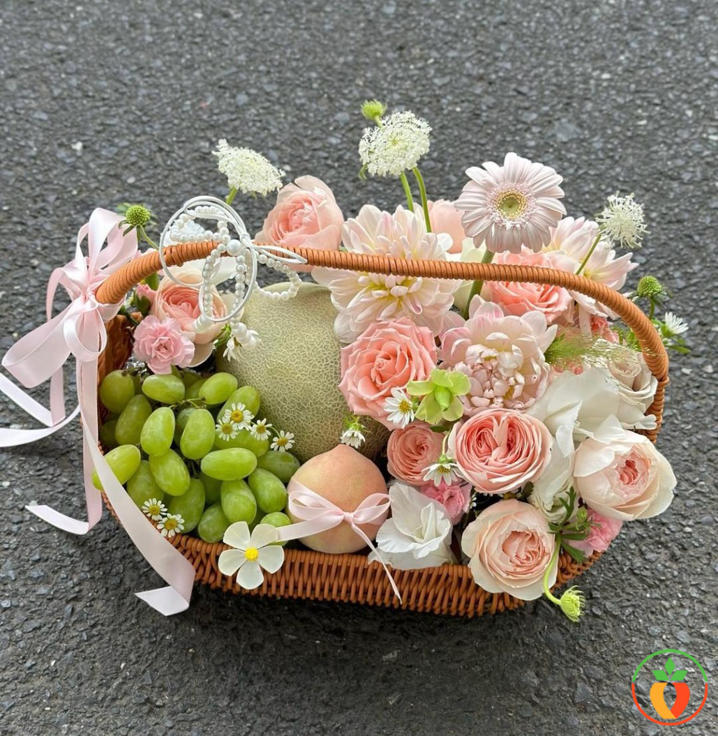 Giỏ Thuyền Trái Cây Cao Cấp - Quà Tặng Sang Trọng KF385