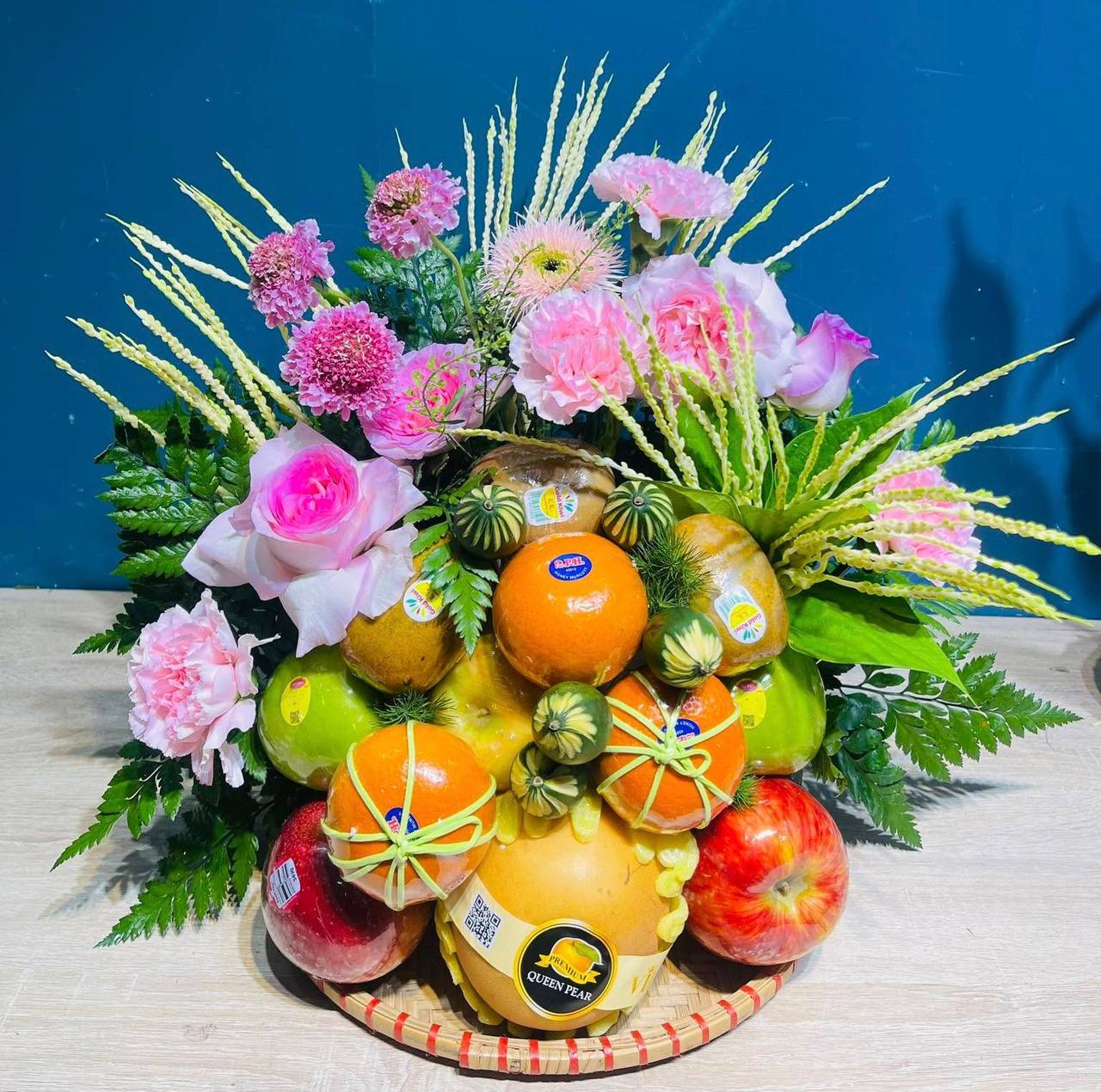 Mẹt Trái Cây Thắp Hương, Dâng Lễ KF400